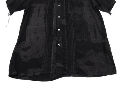 UNDERCOVER ISM SCAB 03SS Raw Edge Stitch Shirt Black Size L