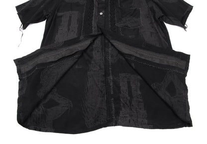 UNDERCOVER ISM SCAB 03SS Raw Edge Stitch Shirt Black Size L