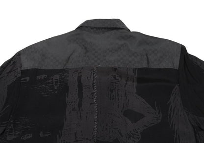 UNDERCOVER ISM SCAB 03SS Raw Edge Stitch Shirt Black Size L