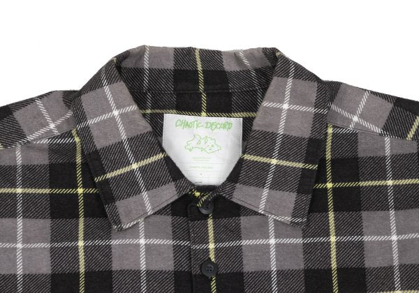 UNDERCOVER CHAOTIC DISCORD 01SS Gray Check Shirt Size M