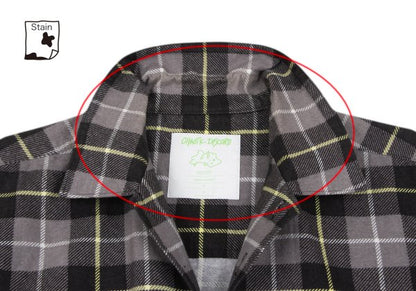 UNDERCOVER CHAOTIC DISCORD 01SS Gray Check Shirt Size M