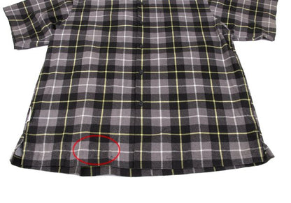UNDERCOVER CHAOTIC DISCORD 01SS Gray Check Shirt Size M