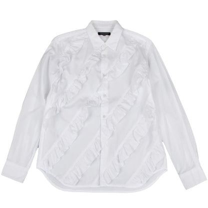 COMME des GARCONS HOMME PLUS 15AW Bias Shirt White Size XS