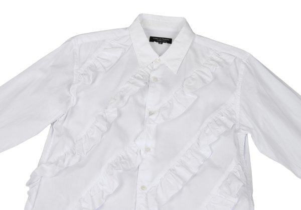 COMME des GARCONS HOMME PLUS 15AW Bias Shirt White Size XS