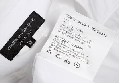 COMME des GARCONS HOMME PLUS 15AW Bias Shirt White Size XS