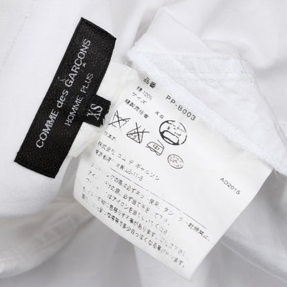 COMME des GARCONS HOMME PLUS 15AW Bias Shirt White Size XS