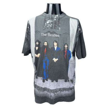 THE BEATLES 90s "HEY JUDE" All Over Print T-Shirt Size XL