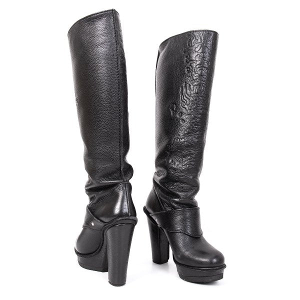 Jean Paul GAULTIER Dragon Boots Black Size 37 (23.5cm)