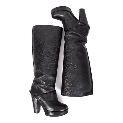 Jean Paul GAULTIER Dragon Boots Black Size 37 (23.5cm)