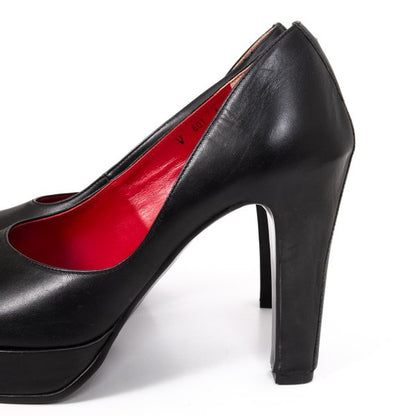 Jean Paul GAULTIER Black Open Toe Heel Pumps Size 24CM