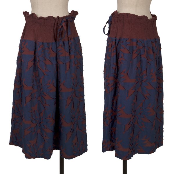 ISSEY MIYAKE me Cauliflower Geometric Skirt Brown Size F