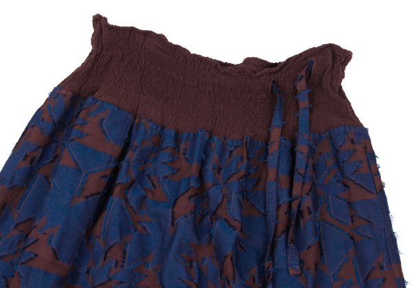 ISSEY MIYAKE me Cauliflower Geometric Skirt Brown Size F