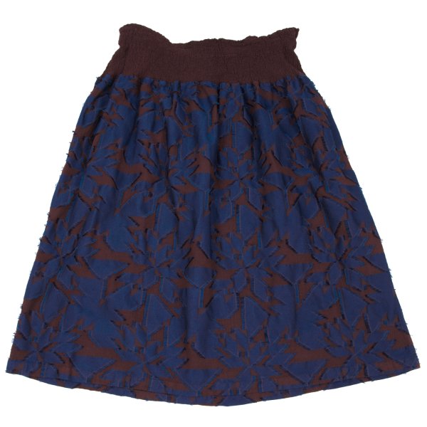 ISSEY MIYAKE me Cauliflower Geometric Skirt Brown Size F