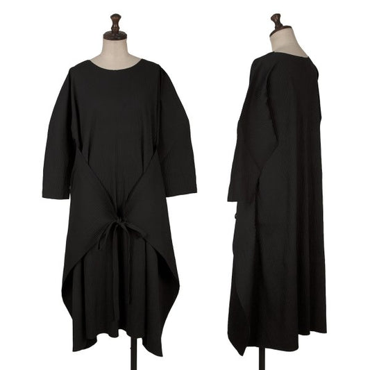 ISSEY MIYAKE me A.POC INSIDE Pleated Dress Black Size F