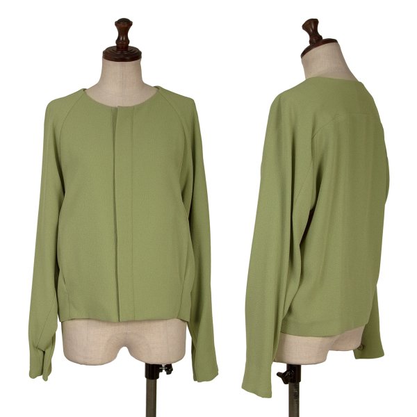 ISSEY MIYAKE 22SS Poly Blend Jacket Yellow-Green Size 2