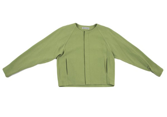 ISSEY MIYAKE 22SS Poly Blend Jacket Yellow-Green Size 2