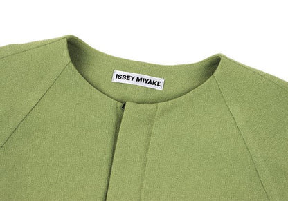 ISSEY MIYAKE 22SS Poly Blend Jacket Yellow-Green Size 2