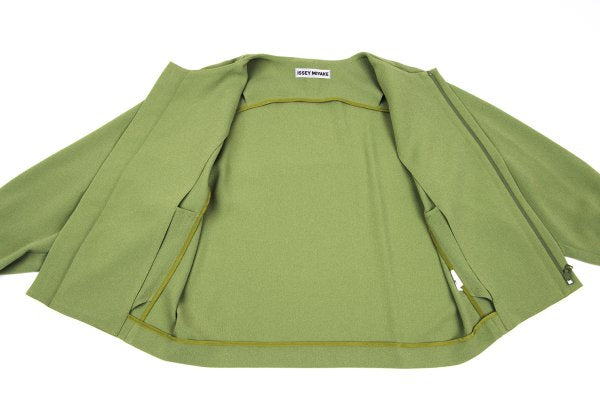 ISSEY MIYAKE 22SS Poly Blend Jacket Yellow-Green Size 2