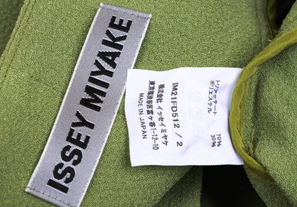 ISSEY MIYAKE 22SS Poly Blend Jacket Yellow-Green Size 2