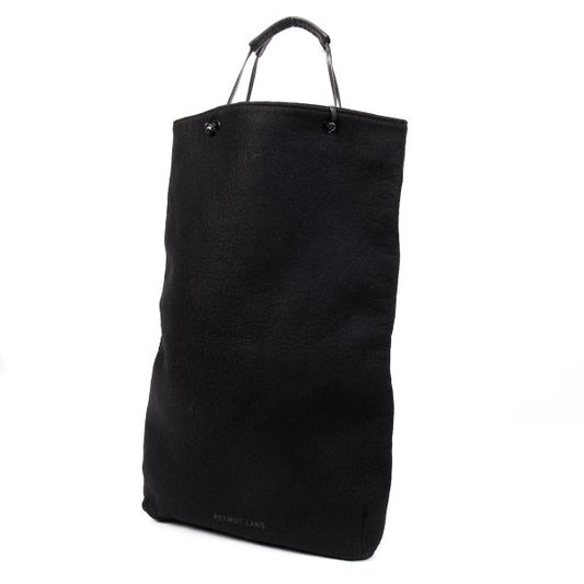 HELMUT LANG Felt Logo Handbag Black