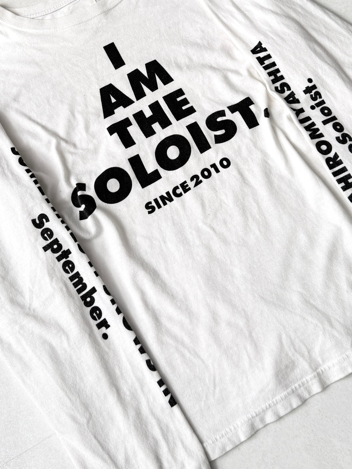 TAKAHIRO MIYASHITA The Soloist Message Design Shirt Cotton