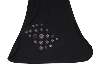Yohji Yamamoto NOIR Dot Check Wool Flare Skirt Black Size 1