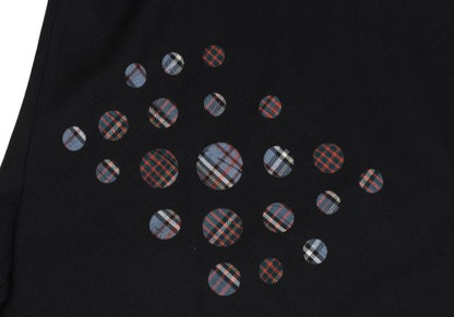 Yohji Yamamoto NOIR Dot Check Wool Flare Skirt Black Size 1