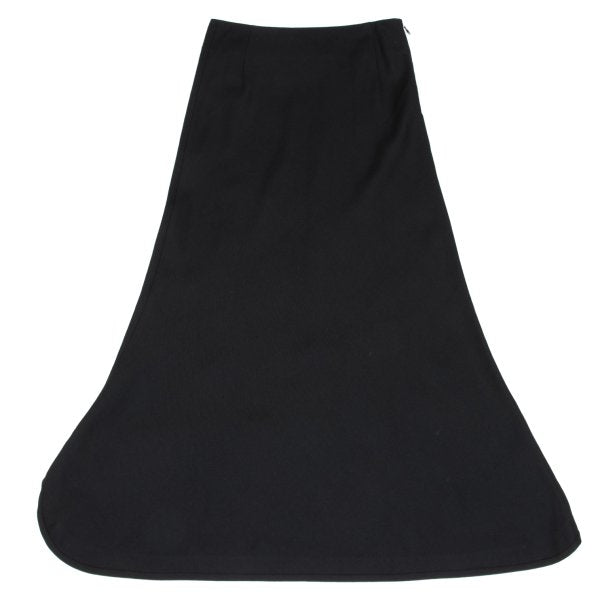 Yohji Yamamoto NOIR Dot Check Wool Flare Skirt Black Size 1