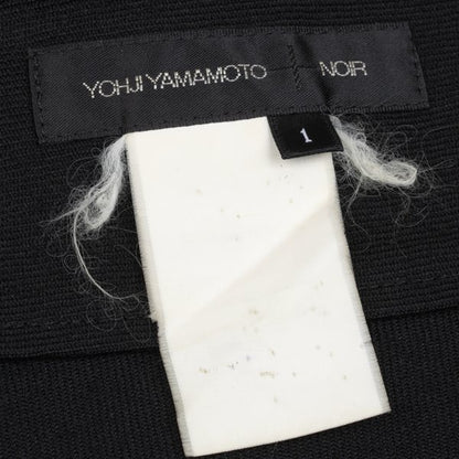 Yohji Yamamoto NOIR Dot Check Wool Flare Skirt Black Size 1