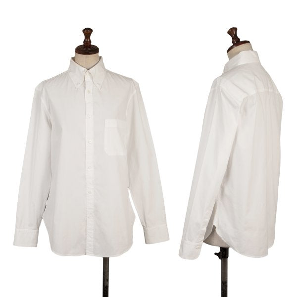 Y's Button Down Long Sleeve Shirt White Size 3
