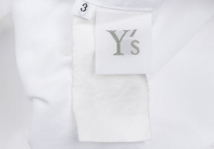 Y's Button Down Long Sleeve Shirt White Size 3