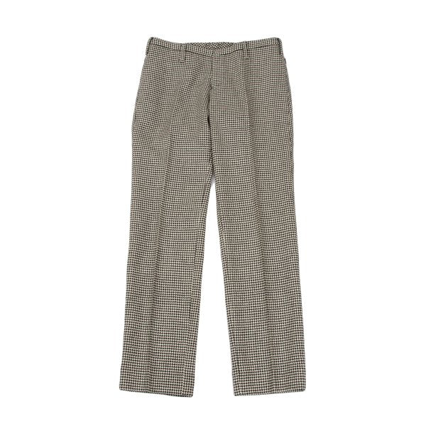 ato Wool Blend Houndstooth Tapered Pants Beige Size 36