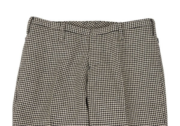 ato Wool Blend Houndstooth Tapered Pants Beige Size 36