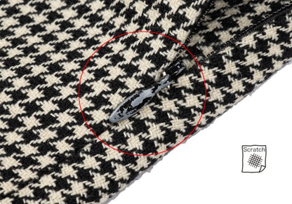 ato Wool Blend Houndstooth Tapered Pants Beige Size 36