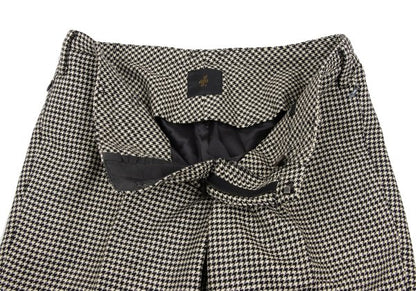 ato Wool Blend Houndstooth Tapered Pants Beige Size 36
