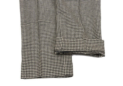 ato Wool Blend Houndstooth Tapered Pants Beige Size 36