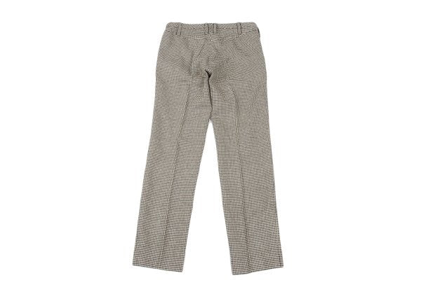 ato Wool Blend Houndstooth Tapered Pants Beige Size 36