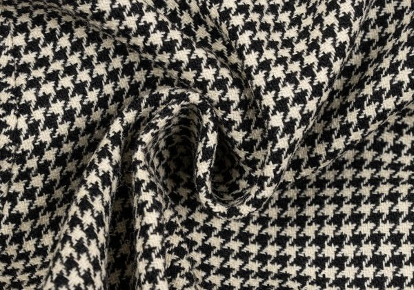 ato Wool Blend Houndstooth Tapered Pants Beige Size 36