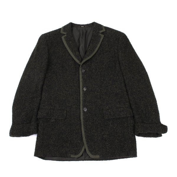GIANFRANCO FERRE Alpaca Pile 3B Jacket Khaki Size 54