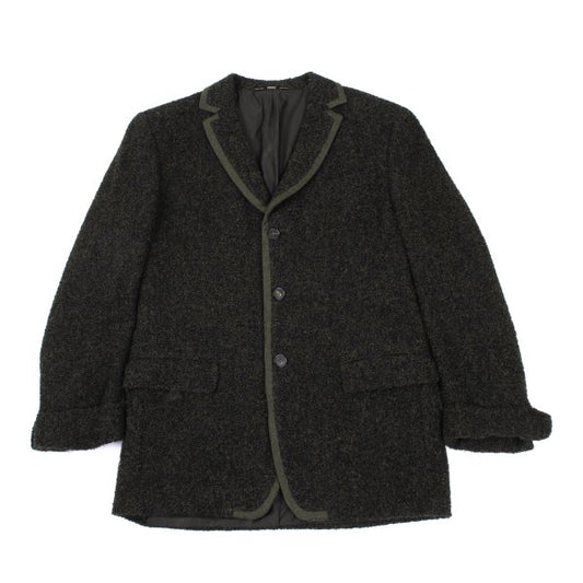 GIANFRANCO FERRE Alpaca Pile 3B Jacket Khaki Size 54