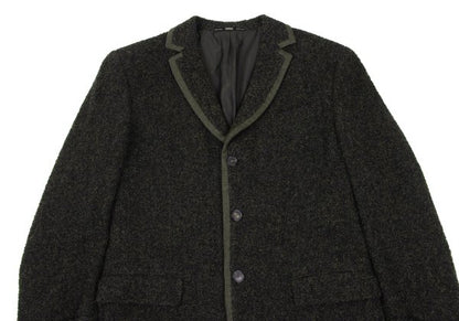 GIANFRANCO FERRE Alpaca Pile 3B Jacket Khaki Size 54