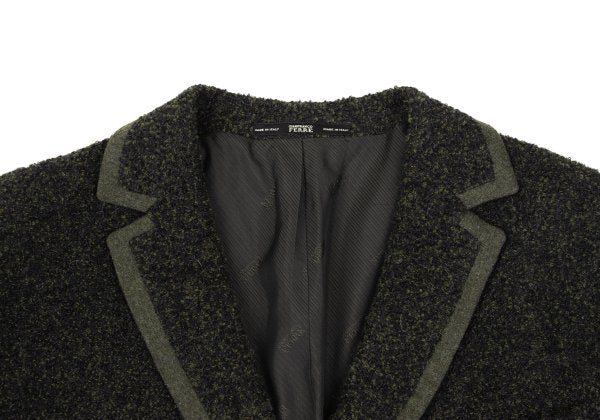 GIANFRANCO FERRE Alpaca Pile 3B Jacket Khaki Size 54
