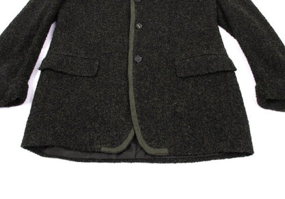 GIANFRANCO FERRE Alpaca Pile 3B Jacket Khaki Size 54