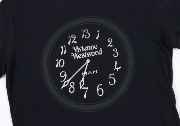 Vivienne Westwood MAN Clock Print SS T-Shirt Navy Size XS