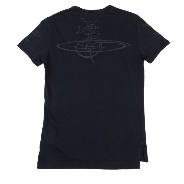 Vivienne Westwood MAN Clock Print SS T-Shirt Navy Size XS