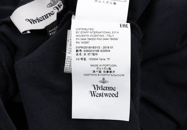 Vivienne Westwood MAN Clock Print SS T-Shirt Navy Size XS