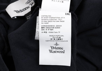 Vivienne Westwood MAN Clock Print SS T-Shirt Navy Size XS