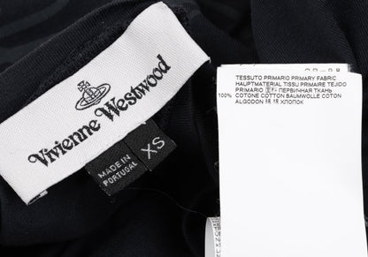 Vivienne Westwood MAN Clock Print SS T-Shirt Navy Size XS