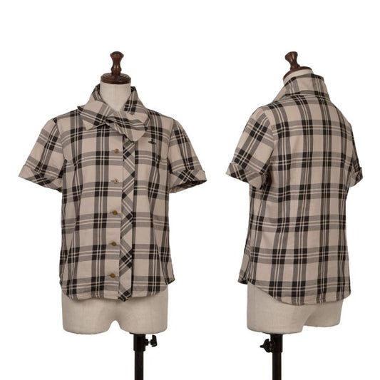Vivienne Westwood Red Label Cotton Blouse Beige/Black Size 1