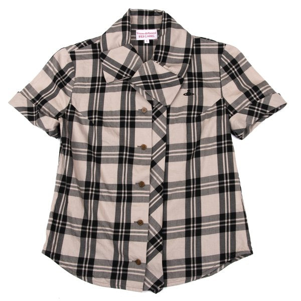 Vivienne Westwood Red Label Cotton Blouse Beige/Black Size 1